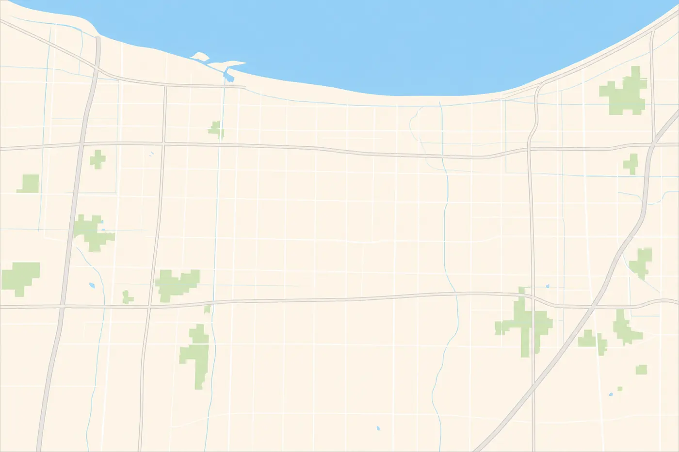 Map of Northwest Indiana showing the Porchlight service area within 20 miles of Munster